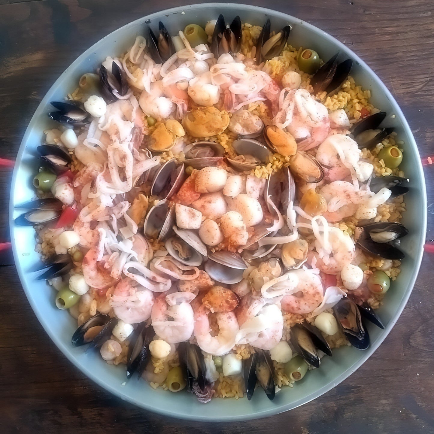 Seafood Paella for 10